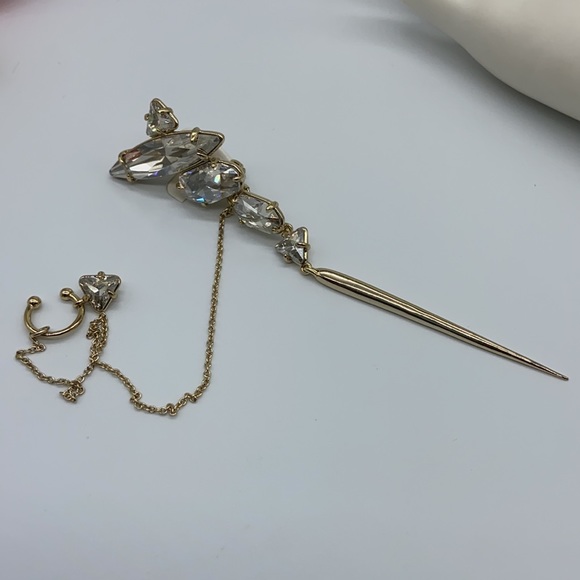 Limited Edition Large Crystal Spike Earring - Picture 6 of 9